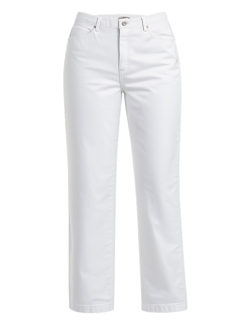 Lee White High-Rise Cropped Straight Leg Pants - Size 14M